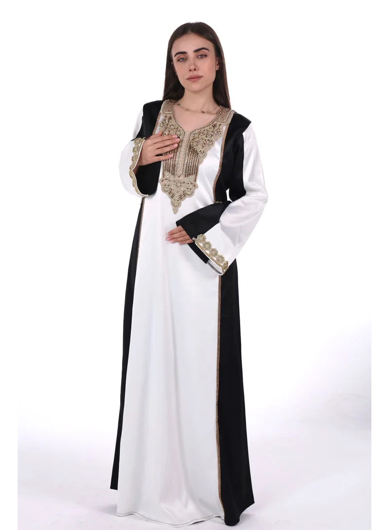 women satin jalabiya dress